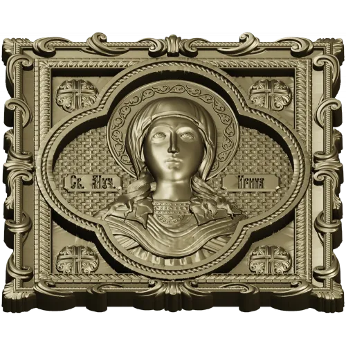 Martyr Irene - STL Icon Relief for CNC