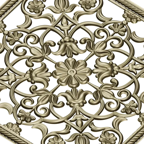 Классическая декоративная решётка - 3D модель STL для ЧПУ