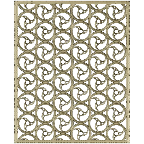 Spiral Trinity Panel - decorative STL 3D model for CNC