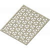 Spiral Trinity Panel - decorative STL 3D model for CNC