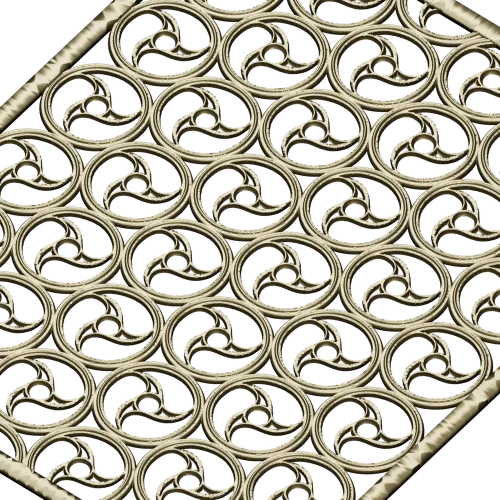 Spiral Trinity Panel - decorative STL 3D model for CNC