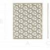 Spiral Trinity Panel - decorative STL 3D model for CNC