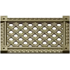 Декоративная решётка с ромбическим узором и розетками - 3D модель STL для ЧПУ