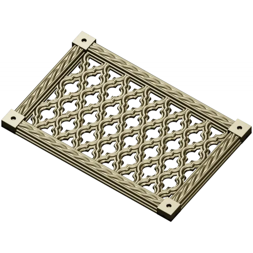 Ornate Rope-Frame Lattice - STL 3D model for CNC