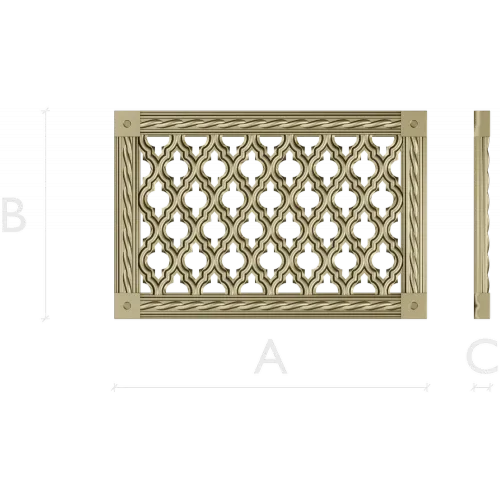 Ornate Rope-Frame Lattice - STL 3D model for CNC