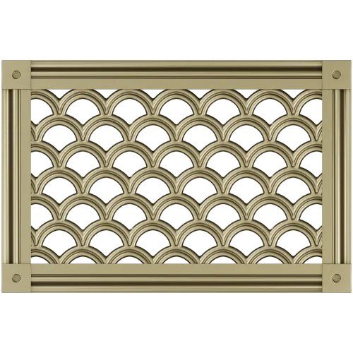 Scallop Lattice Panel - STL 3D model for CNC routing