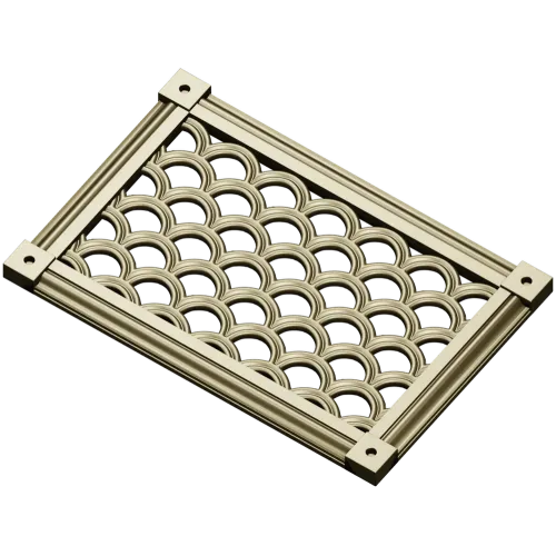 Scallop Lattice Panel - STL 3D model for CNC routing
