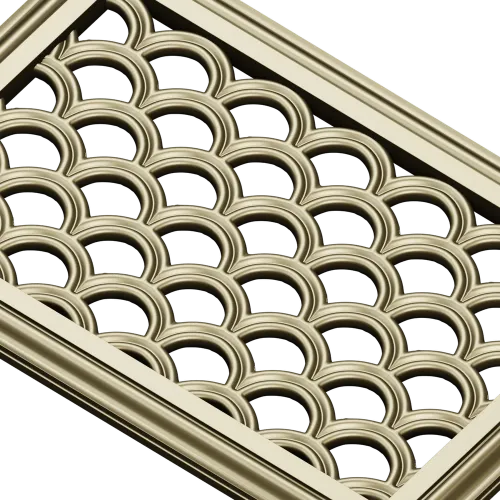 Scallop Lattice Panel - STL 3D model for CNC routing