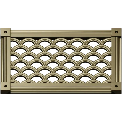Scallop Lattice Panel - STL 3D model for CNC routing