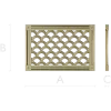 Scallop Lattice Panel - STL 3D model for CNC routing