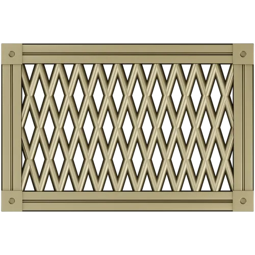 Diamond Lattice Grille - STL 3D Model for CNC