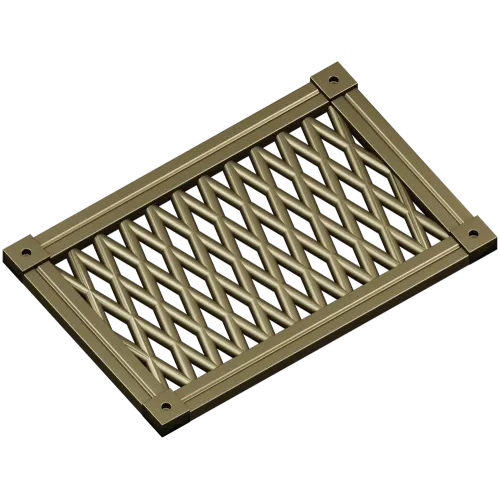 Diamond Lattice Grille - STL 3D Model for CNC