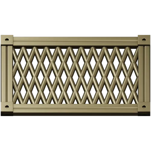 Diamond Lattice Grille - STL 3D Model for CNC