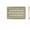 Diamond Lattice Grille - STL 3D Model for CNC