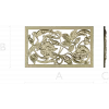 Ornamental Floral Grille STL for CNC