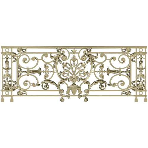 Royal Acanthus Railing - 3D STL model for CNC