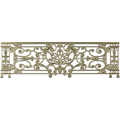 Royal Acanthus Railing - 3D STL model for CNC