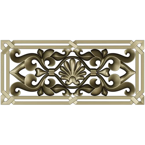 Декоративная панель с ракушкой - STL для ЧПУ