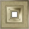 Meander Square Rosette - STL 3D Model for CNC