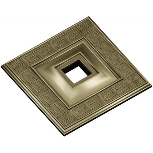 Meander Square Rosette - STL 3D Model for CNC
