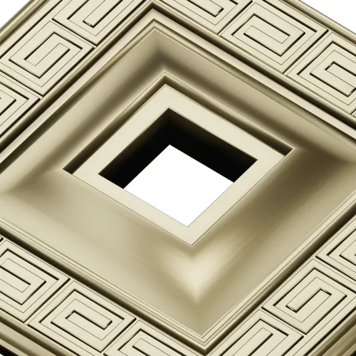 Meander Square Rosette - STL 3D Model for CNC