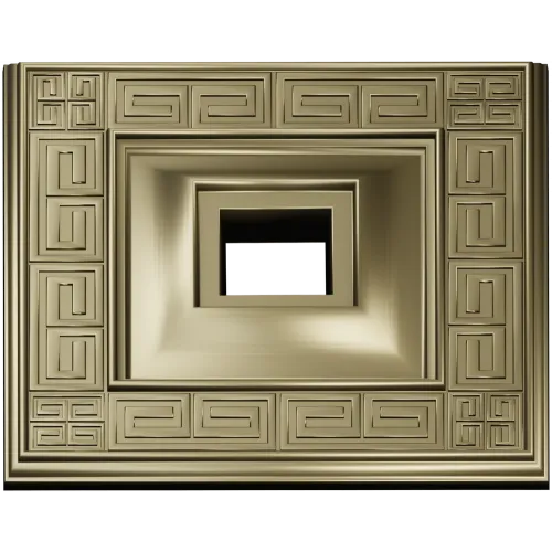Meander Square Rosette - STL 3D Model for CNC