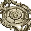 Baroque Acanthus Rosette Panel - STL 3D Model for CNC