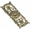 Baroque Vertical Rosette Panel - STL 3D Model for CNC