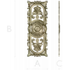 Baroque Vertical Rosette Panel - STL 3D Model for CNC