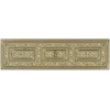Ornate Acanthus Tri-Medallion Panel STL for CNC