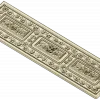 Ornate Acanthus Tri-Medallion Panel STL for CNC
