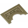 Ornate Arch Relief Panel STL for CNC Milling