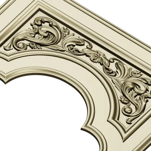 Ornate Arch Relief Panel STL for CNC Milling