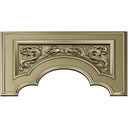 Ornate Arch Relief Panel STL for CNC Milling