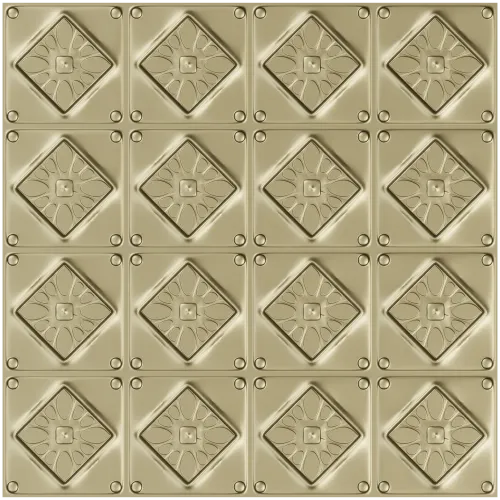 Diamond Rosette Decorative Panel - STL 3D model for CNC