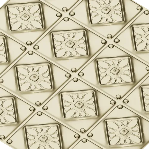 Diamond Rosette Decorative Panel - STL 3D model for CNC