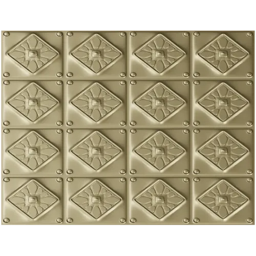 Diamond Rosette Decorative Panel - STL 3D model for CNC