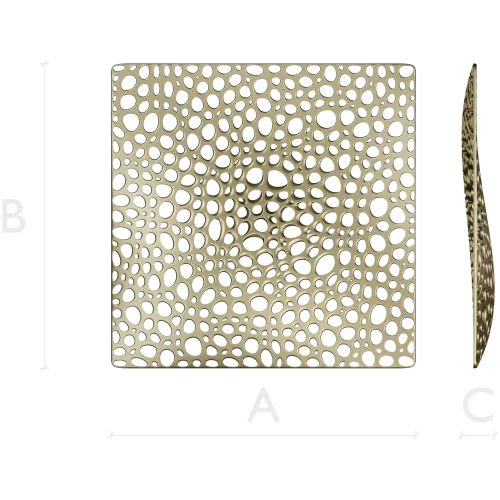 Cellular Wave Decorative Panel - STL 3D model for CNC