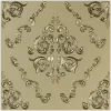 Baroque Square Rosette Panel - STL 3D Model for CNC Router