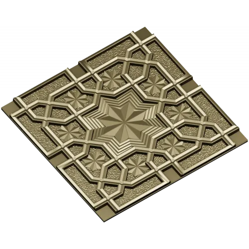Декоративная 3D панель "Звёздный рельеф" - STL для ЧПУ