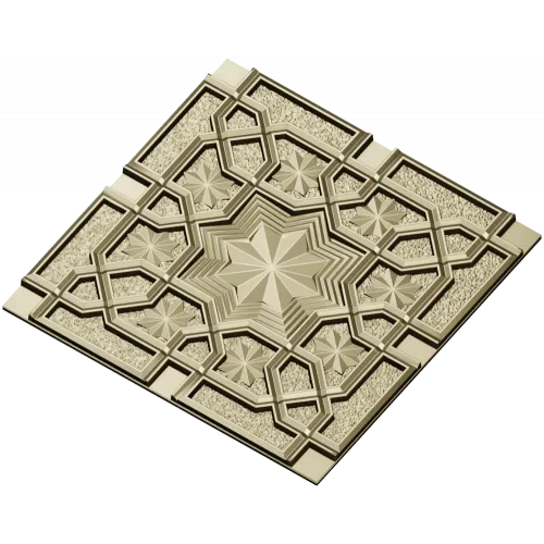 Декоративная 3D панель "Звёздный рельеф" - STL для ЧПУ