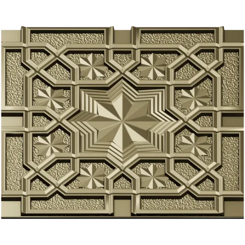 Декоративная 3D панель "Звёздный рельеф" - STL для ЧПУ