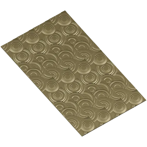 Concentric Flow Panel - decorative CNC panel STL