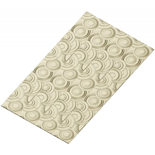 Concentric Flow Panel - decorative CNC panel STL