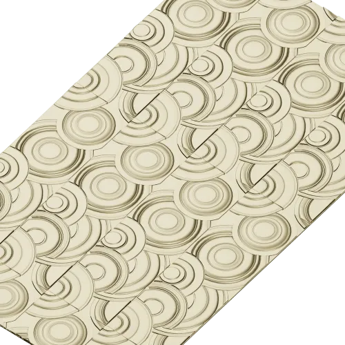 Concentric Flow Panel - decorative CNC panel STL