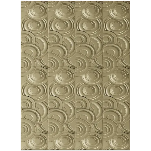 Concentric Flow Panel - decorative CNC panel STL