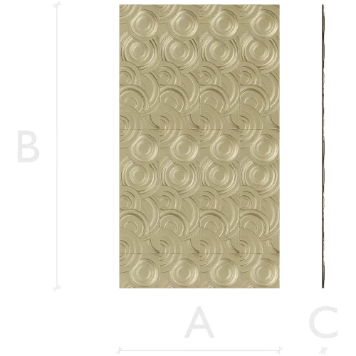 Concentric Flow Panel - decorative CNC panel STL