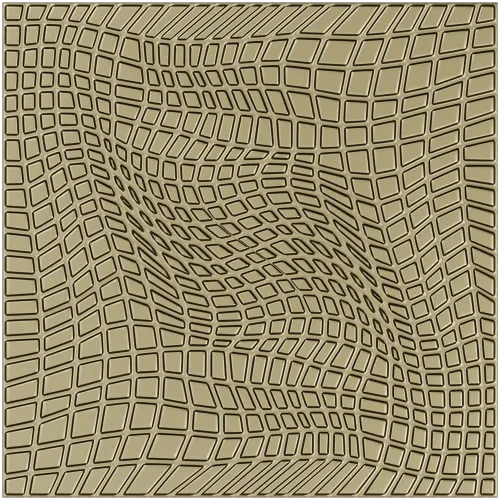 Warped Mosaic Decorative Panel STL