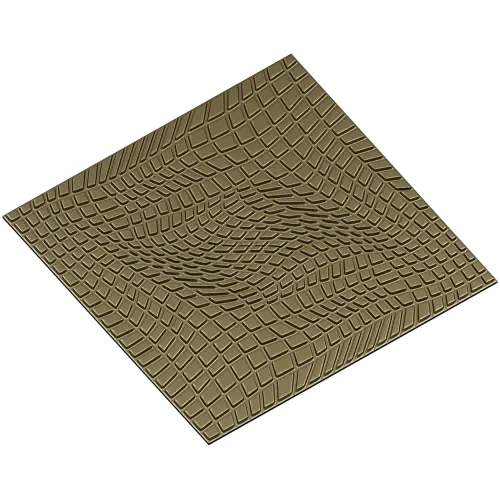 Warped Mosaic Decorative Panel STL