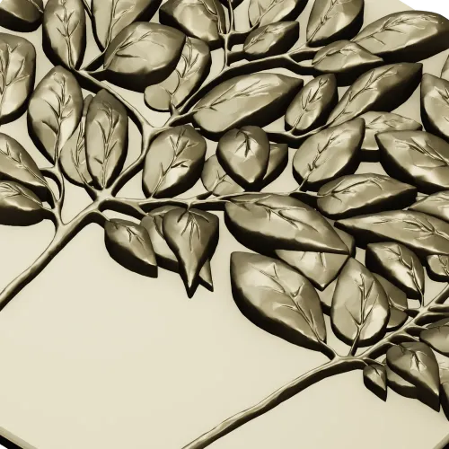 Twin Leaf Decorative Panel STL